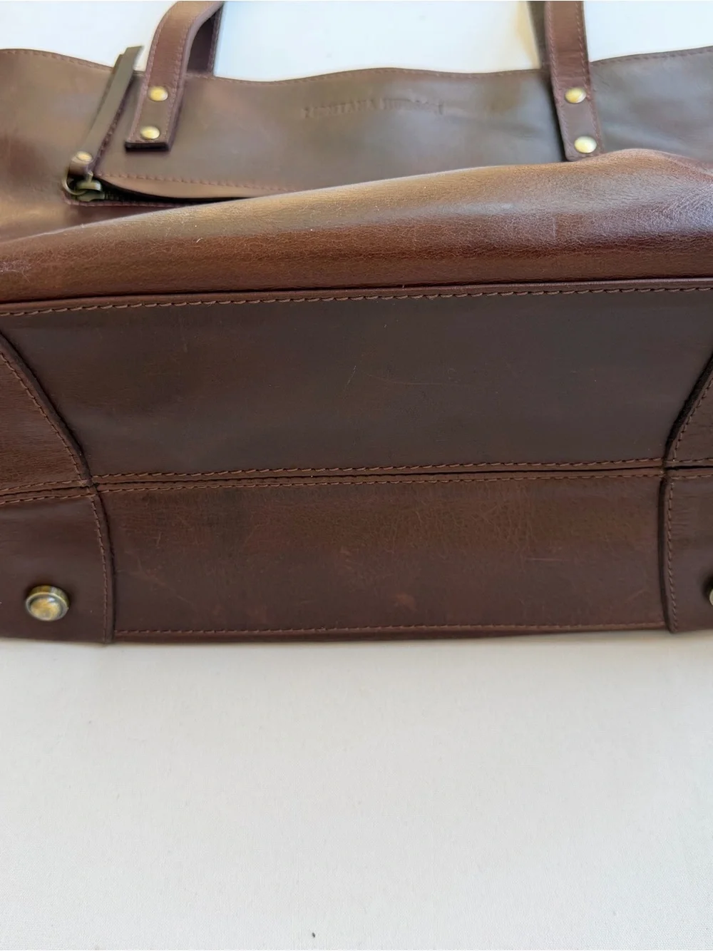 Brown Leather Tote Bag